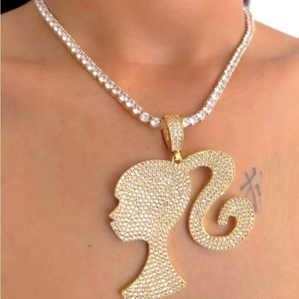 Barbie tennis necklace 16inch